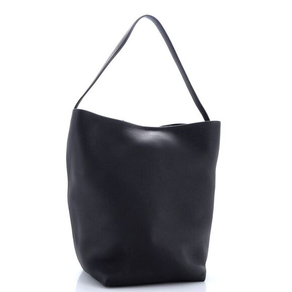 The Row N/S Park Tote Leather Medium Black - Picture 2 of 6